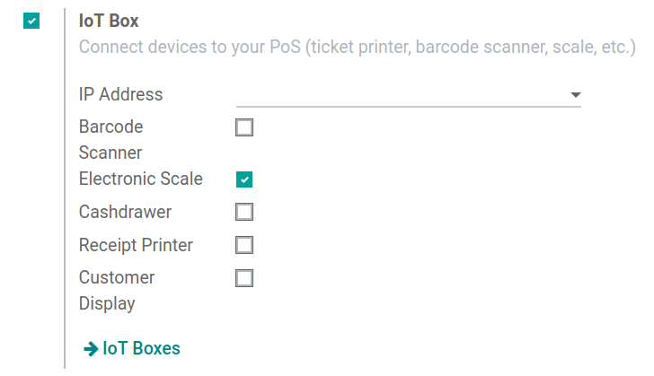 List of the external tools that can be used with PoS and the IoT box.